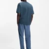 T-Shirt aus Baumwollmischung mit Drop-Needle-Streifen