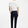 T-Shirt aus Baumwollmischung mit Knitteroptik