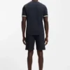 T-Shirt aus Baumwollmischung mit Logo und charakteristischen Streifen