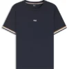 T-Shirt aus Baumwollmischung mit Logo und charakteristischen Streifen