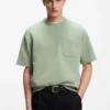 T-Shirt aus Baumwollmischung mit Pfirsichfinish T-Shirt aus Baumwollmischung mit Pfirsichfinish