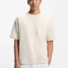 T-Shirt aus Baumwollmischung mit Pfirsichfinish T-Shirt aus Baumwollmischung mit Pfirsichfinish