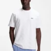 T-Shirt aus Baumwollmischung mit Tennisball-Jacquard