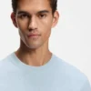 T-Shirt aus Baumwollmischung mit Waffelstruktur