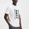 T-Shirt aus Interlock-Baumwolle mit Mesh-Print T-Shirt aus Interlock-Baumwolle mit Mesh-Print