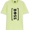 T-Shirt aus Interlock-Baumwolle mit Mesh-Print T-Shirt aus Interlock-Baumwolle mit Mesh-Print