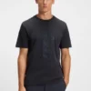 T-Shirt aus Interlock-Baumwolle mit Mesh-Print T-Shirt aus Interlock-Baumwolle mit Mesh-Print