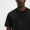 T-Shirt aus Interlock-Baumwolle mit Mesh-Print T-Shirt aus Interlock-Baumwolle mit Mesh-Print