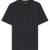 T-Shirt aus Interlock-Baumwolle mit Mesh-Print T-Shirt aus Interlock-Baumwolle mit Mesh-Print