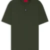 T-Shirt aus Interlock-Baumwolle mit metallischem Logo-Aufnäher