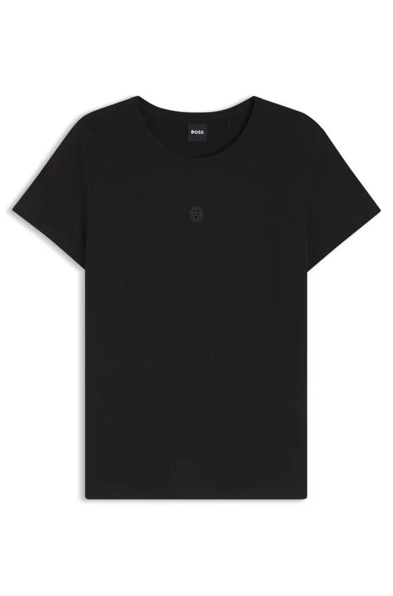 T-Shirt aus merzerisierter Baumwolle in regulärer Passform T-Shirt aus merzerisierter Baumwolle in regulärer Passform