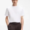 T-Shirt aus merzerisierter Baumwolle mit Double-B-Monogramm