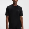T-Shirt aus merzerisierter Baumwolle mit Double-B-Monogramm T-Shirt aus merzerisierter Baumwolle mit Double-B-Monogramm