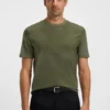 T-Shirt aus merzerisierter Baumwolle mit geometrischem Jacquardmuster T-Shirt aus merzerisierter Baumwolle mit geometrischem Jacquardmuster
