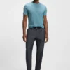 T-Shirt aus merzerisierter Baumwolle mit geometrischem Jacquardmuster T-Shirt aus merzerisierter Baumwolle mit geometrischem Jacquardmuster