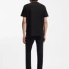 T-Shirt aus merzerisierter Baumwolle mit Monogramm-Jacquard T-Shirt aus merzerisierter Baumwolle mit Monogramm-Jacquard