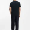 T-Shirt aus merzerisierter Baumwolle mit Monogramm-Jacquard T-Shirt aus merzerisierter Baumwolle mit Monogramm-Jacquard