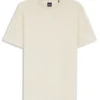 T-Shirt aus merzerisierter Baumwolle mit Monogramm-Jacquard T-Shirt aus merzerisierter Baumwolle mit Monogramm-Jacquard