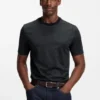 T-Shirt aus merzerisierter Baumwolle mit zweifarbigen Monogrammen T-Shirt aus merzerisierter Baumwolle mit zweifarbigen Monogrammen