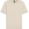T-Shirt aus merzerisierter Baumwolle mit zweifarbiger Struktur