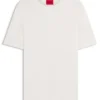 T-Shirt aus Slub-Interlock in schmaler Passform