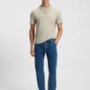 T-Shirt aus Stretch-Baumwolle mit Kontrastlogo