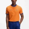 T-Shirt aus Stretch-Baumwolle mit Landesflagge und Logo T-Shirt aus Stretch-Baumwolle mit Landesflagge und Logo