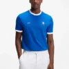 T-Shirt aus Stretch-Baumwolle mit Landesflagge und Logo T-Shirt aus Stretch-Baumwolle mit Landesflagge und Logo