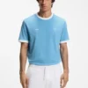 T-Shirt aus Stretch-Baumwolle mit Landesflagge und Logo T-Shirt aus Stretch-Baumwolle mit Landesflagge und Logo