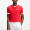 T-Shirt aus Stretch-Baumwolle mit Landesflagge und Logo T-Shirt aus Stretch-Baumwolle mit Landesflagge und Logo