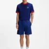 T-Shirt aus Stretch-Baumwolle mit Landesflagge und Logo T-Shirt aus Stretch-Baumwolle mit Landesflagge und Logo
