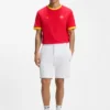 T-Shirt aus Stretch-Baumwolle mit Landesflagge und Logo T-Shirt aus Stretch-Baumwolle mit Landesflagge und Logo