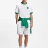T-Shirt aus Stretch-Baumwolle mit Landesflagge und Logo T-Shirt aus Stretch-Baumwolle mit Landesflagge und Logo