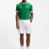 T-Shirt aus Stretch-Baumwolle mit Landesflagge und Logo T-Shirt aus Stretch-Baumwolle mit Landesflagge und Logo