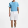 T-Shirt aus Stretch-Baumwolle mit Landesflagge und Logo T-Shirt aus Stretch-Baumwolle mit Landesflagge und Logo