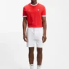 T-Shirt aus Stretch-Baumwolle mit Landesflagge und Logo T-Shirt aus Stretch-Baumwolle mit Landesflagge und Logo
