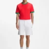 T-Shirt aus Stretch-Baumwolle mit Landesflagge und Logo T-Shirt aus Stretch-Baumwolle mit Landesflagge und Logo