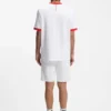 T-Shirt aus Stretch-Baumwolle mit Landesflagge und Logo T-Shirt aus Stretch-Baumwolle mit Landesflagge und Logo