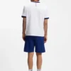T-Shirt aus Stretch-Baumwolle mit Landesflagge und Logo T-Shirt aus Stretch-Baumwolle mit Landesflagge und Logo