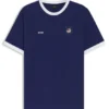 T-Shirt aus Stretch-Baumwolle mit Landesflagge und Logo T-Shirt aus Stretch-Baumwolle mit Landesflagge und Logo