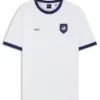 T-Shirt aus Stretch-Baumwolle mit Landesflagge und Logo T-Shirt aus Stretch-Baumwolle mit Landesflagge und Logo