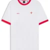 T-Shirt aus Stretch-Baumwolle mit Landesflagge und Logo T-Shirt aus Stretch-Baumwolle mit Landesflagge und Logo