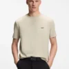 T-Shirt aus Stretch-Baumwolle mit Logo-Detail