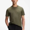 T-Shirt aus Stretch-Baumwolle mit Logo-Detail