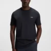 T-Shirt aus Stretch-Baumwolle mit Logo-Detail