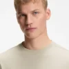 T-Shirt aus Stretch-Baumwolle mit Logo-Detail
