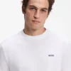 T-Shirt aus Stretch-Baumwolle mit Logo-Detail