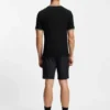 T-Shirt aus Stretch-Baumwolle mit Streifen und Logo
