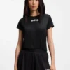 T-Shirt aus Stretch-Jersey mit Tennis-Motiv T-Shirt aus Stretch-Jersey mit Tennis-Motiv
