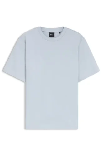 T-Shirt in lockerer Passform aus merzerisierter Baumwolle